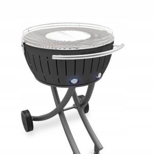 GRILL WĘGLOWY BEZDYMNY LOTUSGRILL OGRODOWY DUŻY ZESTAW WÓZEK MOBILNY XXL
